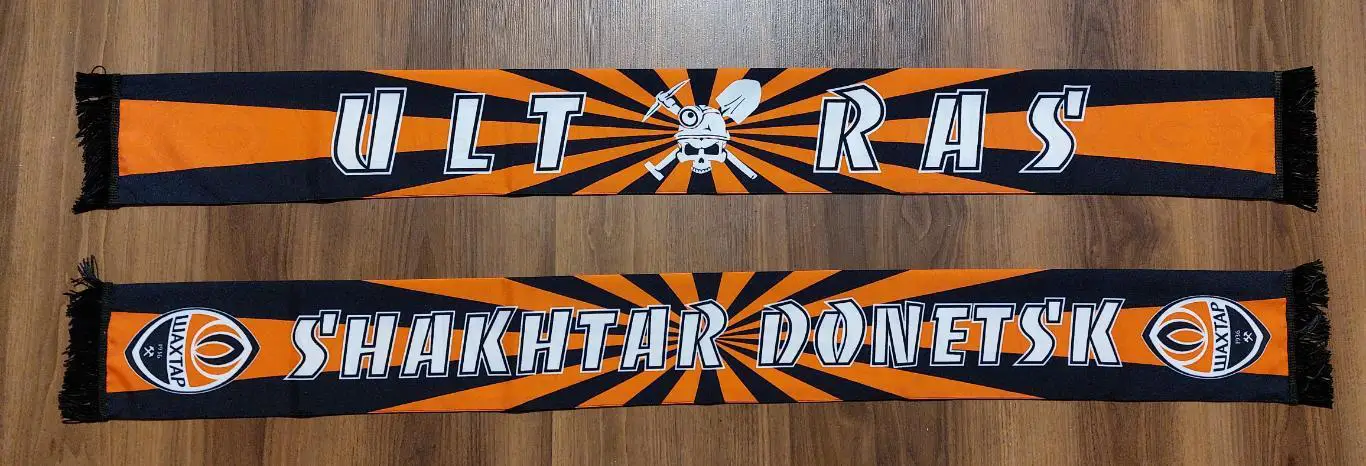 шарф футбольный ультрас Шахтер Донецк Football scarf Ultras Shakhtar Donetsk