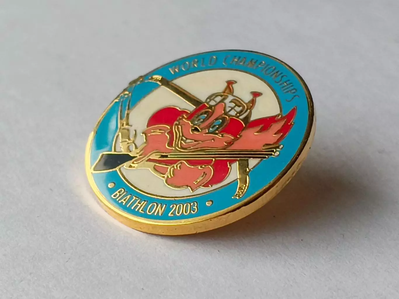 Значок Чемпионат Мира по Биатлону 2003 г 2