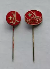 Лот 2 значка Швейцарская Федерация Хоккея