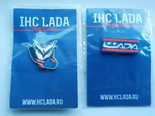 Лот 2 значка хоккейный клуб ХК Лада (г.Тольятти)