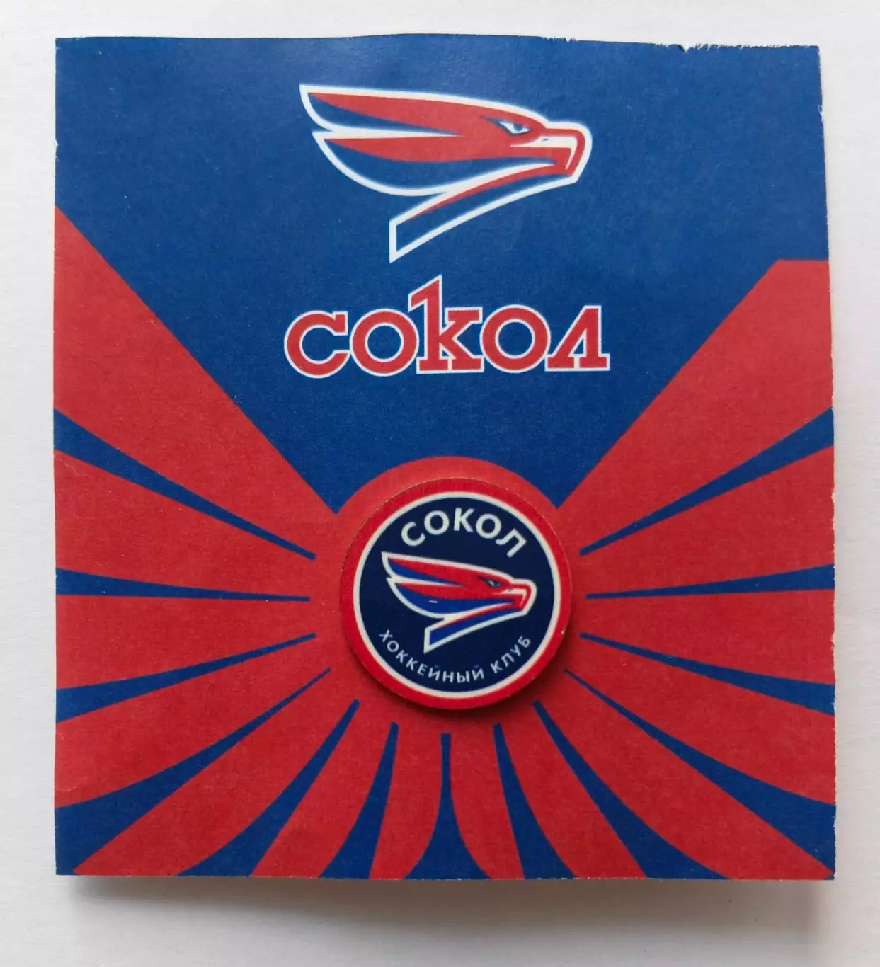 Значок хоккейный клуб ХК Сокол