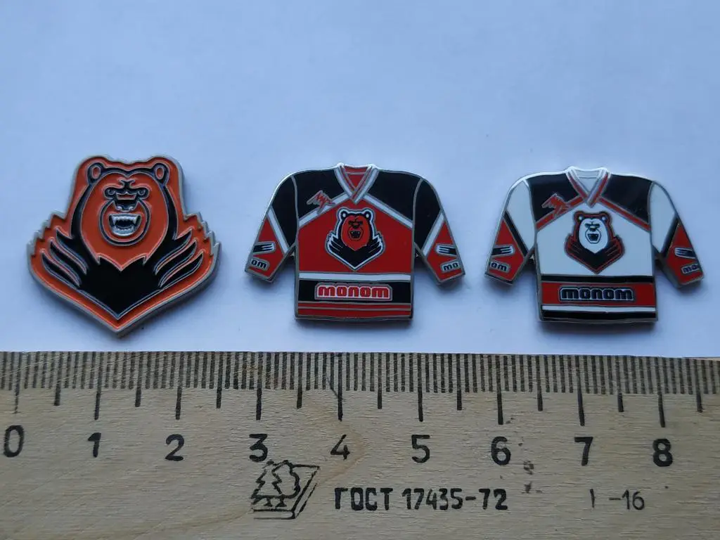 Лот 3 значка хоккейный клуб ХК Молот-Прикамье (Пермь) - ВХЛ 1