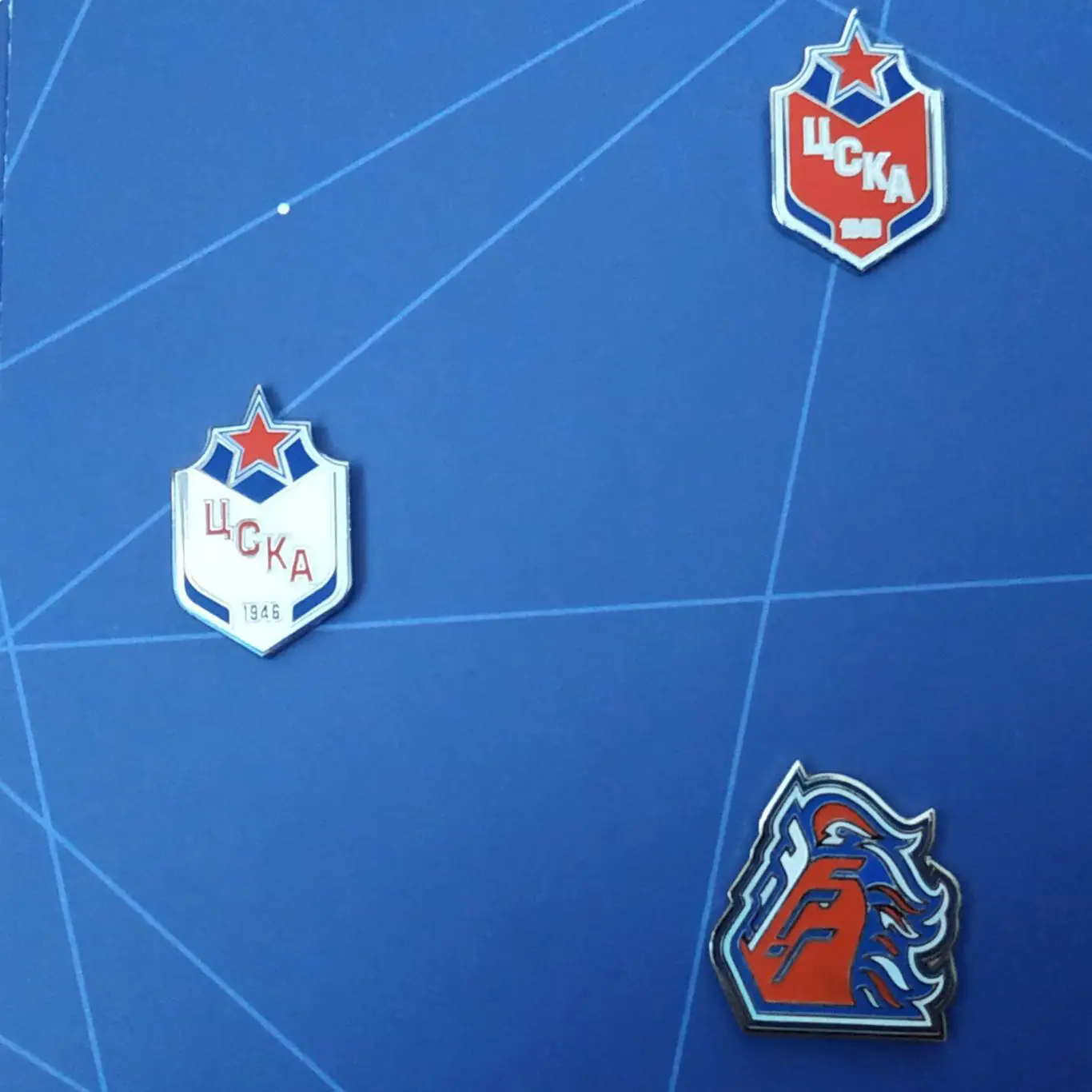 Лот набор значки хоккейный клуб ХК ЦСКА 5