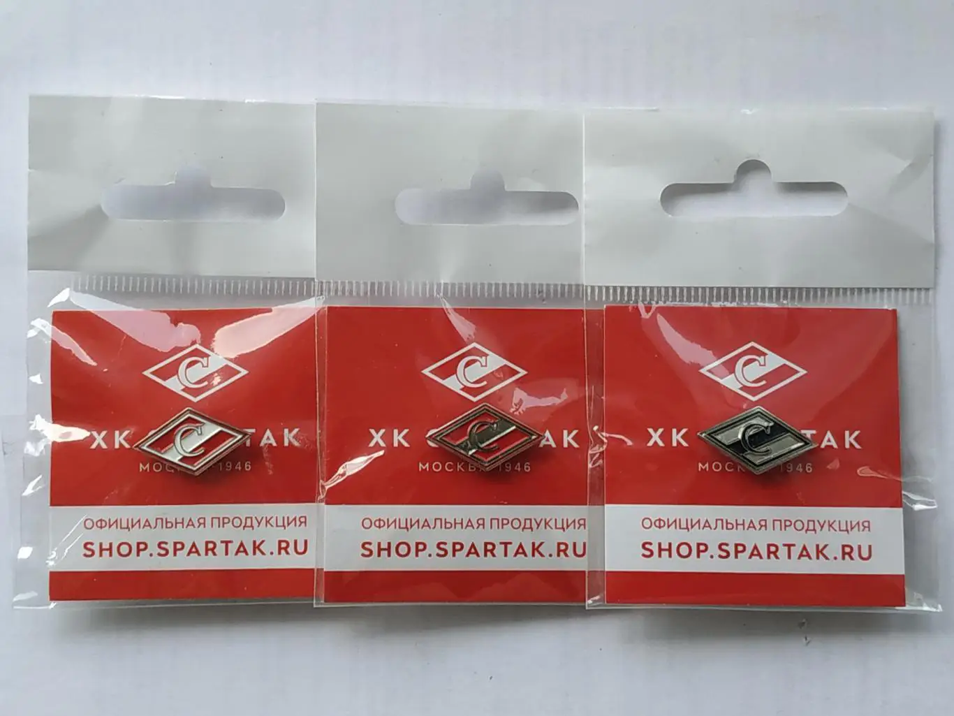 Лот 3 значка хоккейный клуб ХК Спартак ( г.Москва)