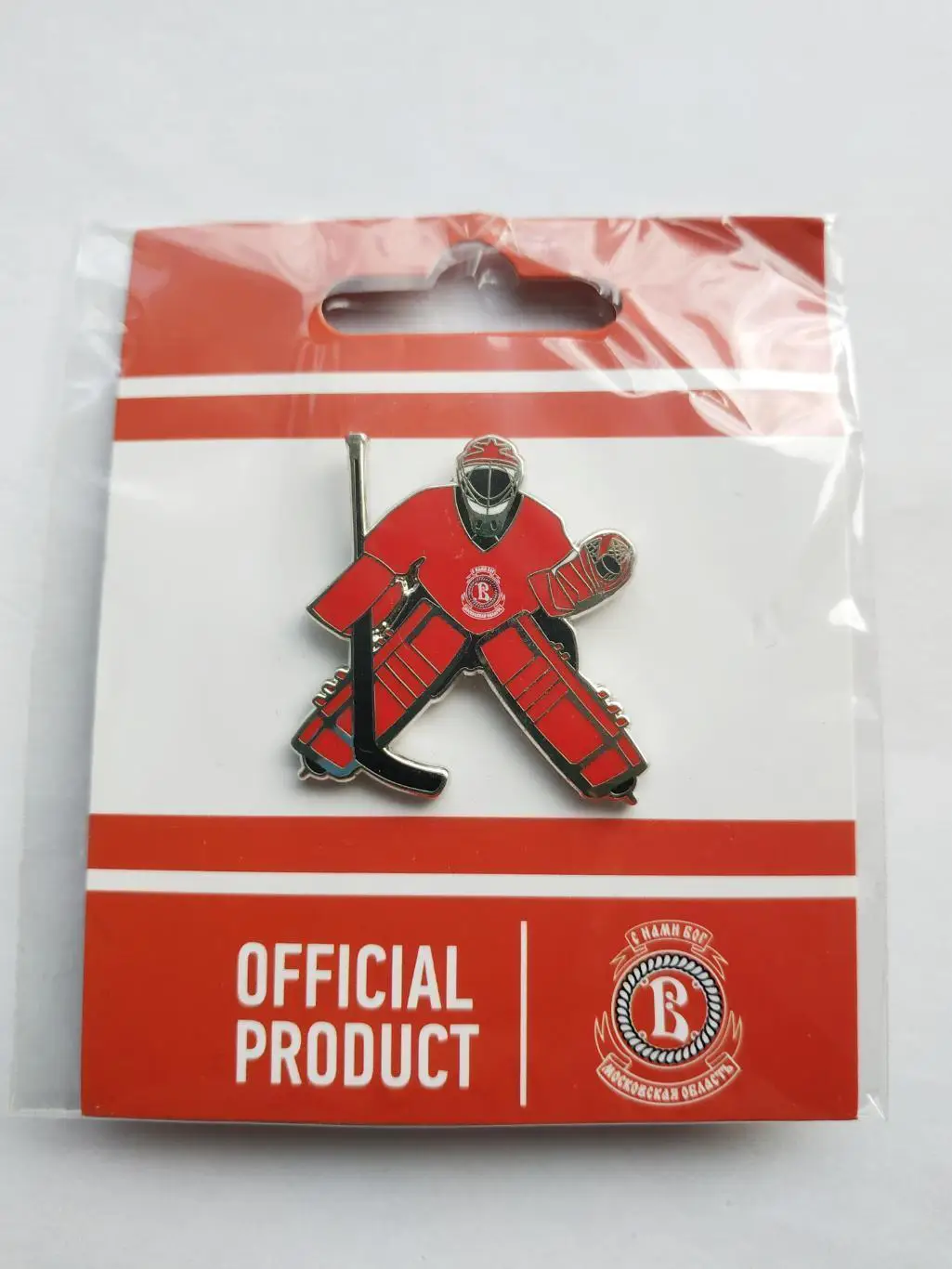 Значок вратарь ХК Витязь