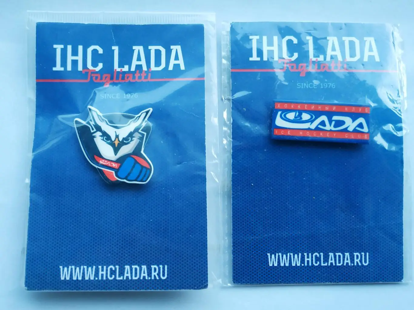 Лот 2 значка хоккейный клуб ХК Лада (г.Тольятти)