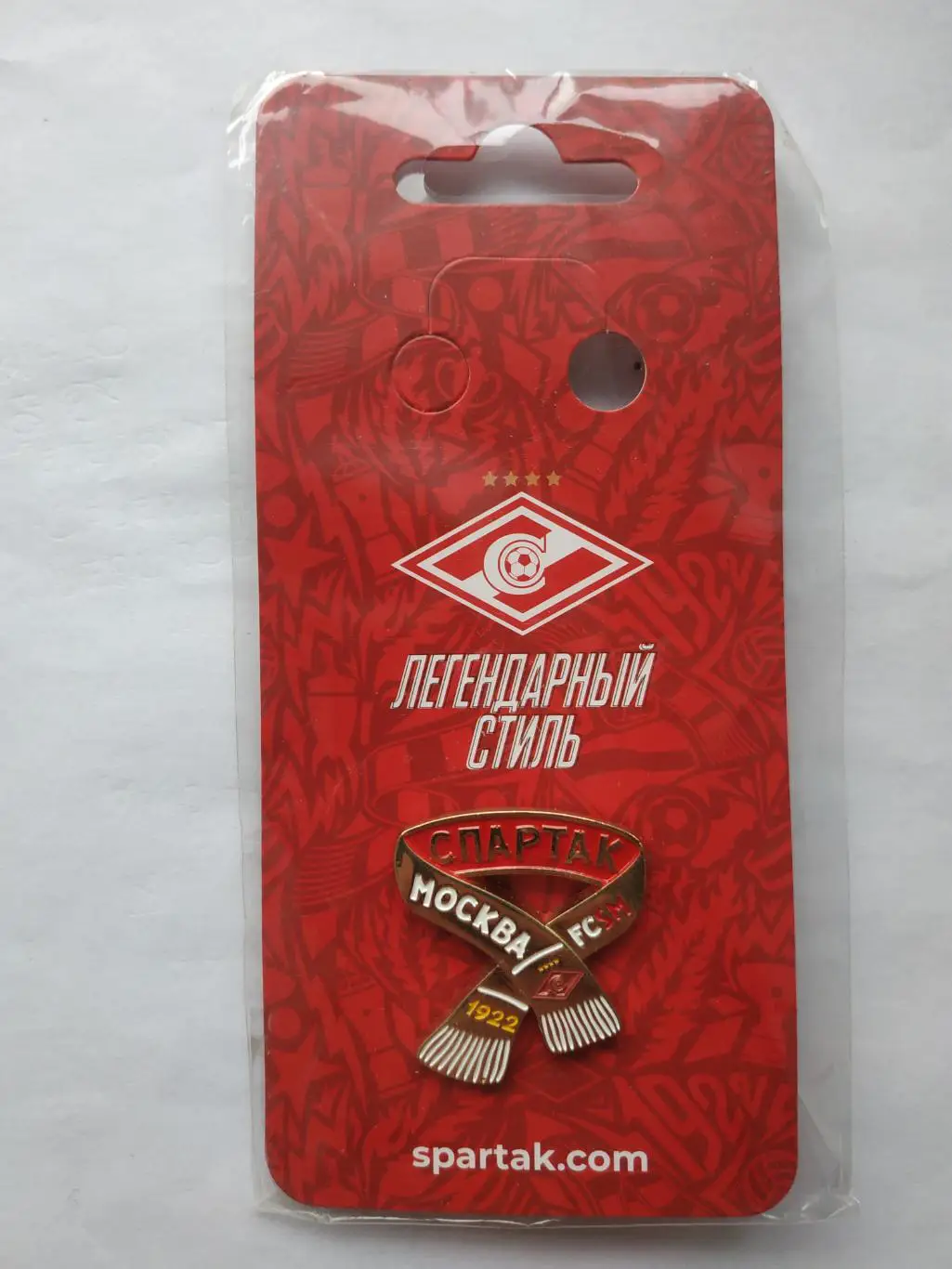 Значок шарф ФК Спартак (г.Москва)