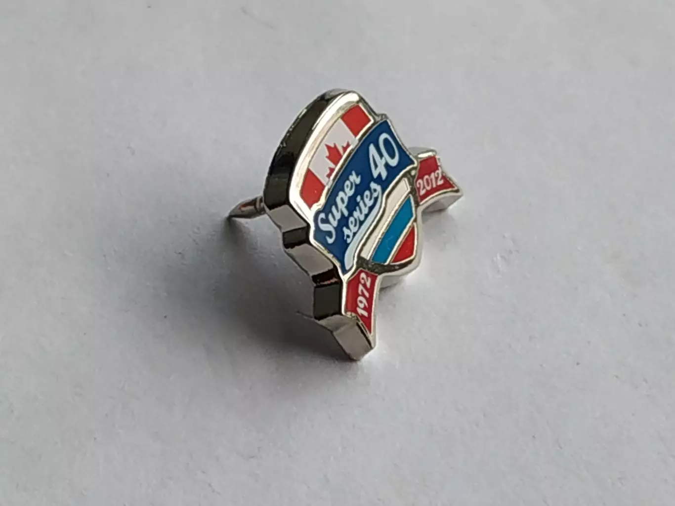 Значок хоккей 40 лет серии СССР-Канада 1972-2012гг 2