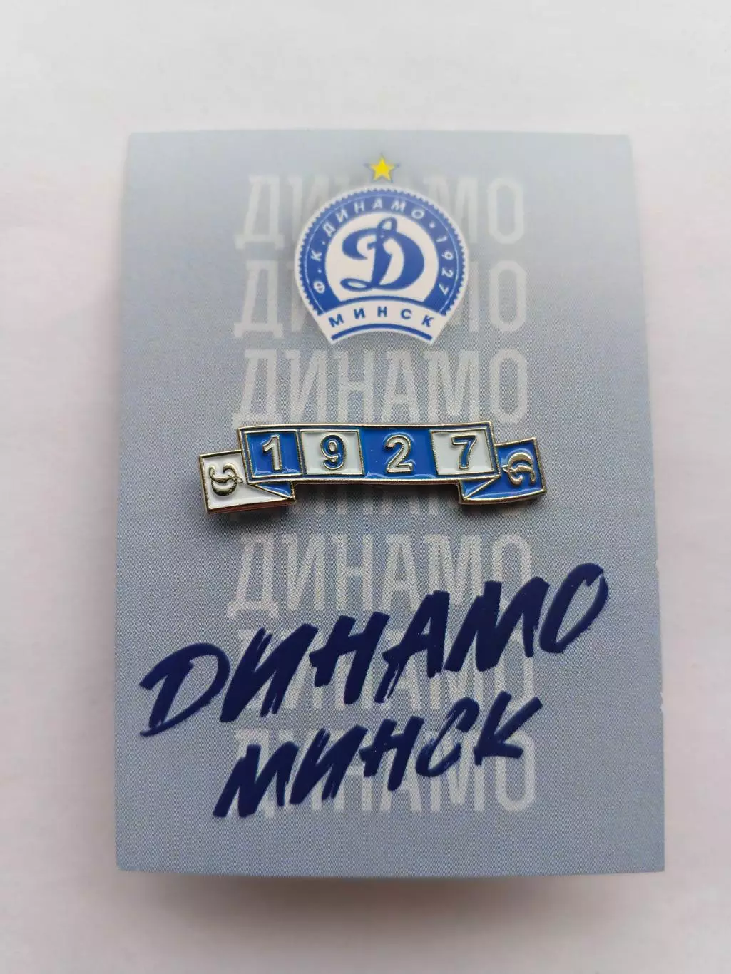 Значок шарф ФК Динамо (Минск)