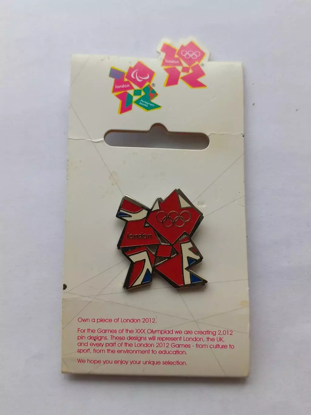 Значок логотип Олимпийские игры Лондон 2012 г.