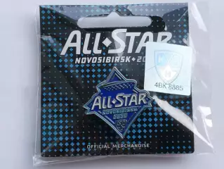 Значок Матч Звёзд КХЛ Новосибирск 2025