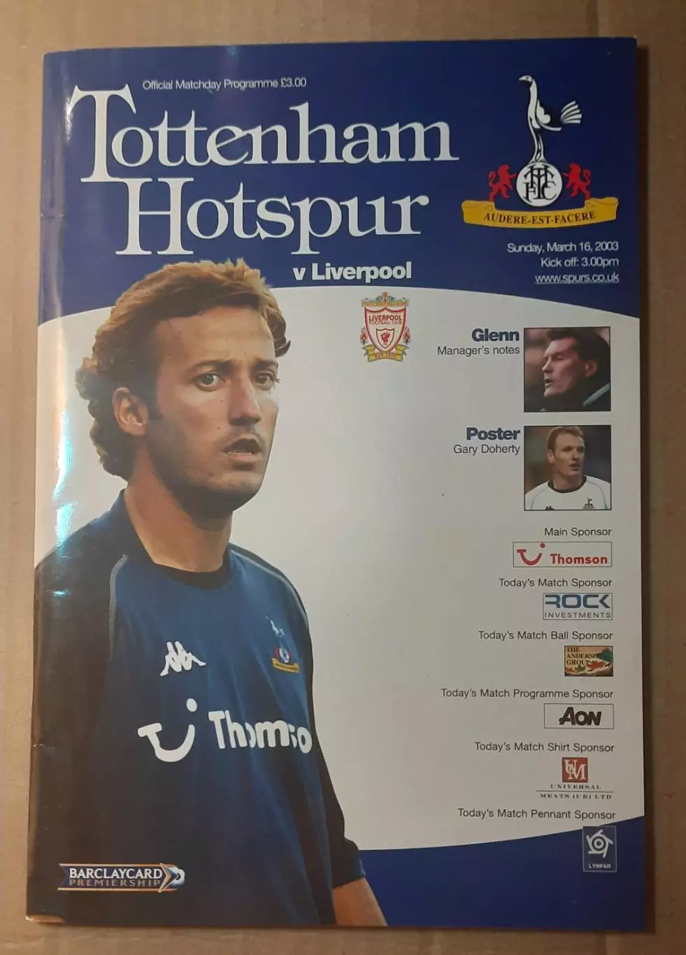Тоттенхэм Хотспур - Ливерпуль 16.03.2003