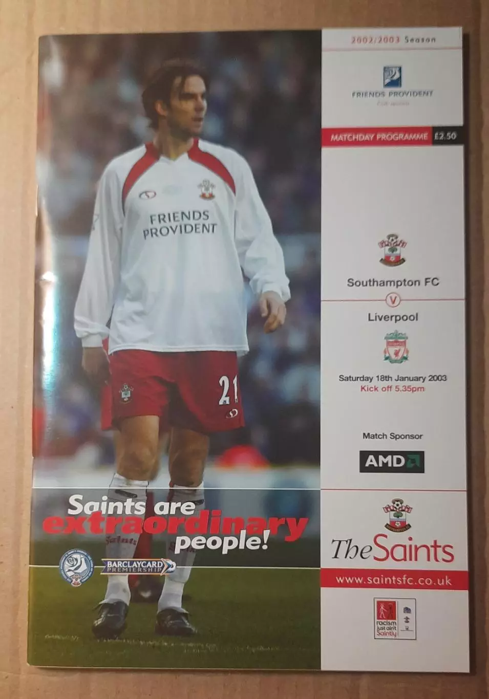 Саутгемптон -Ливерпуль 18.01.2003