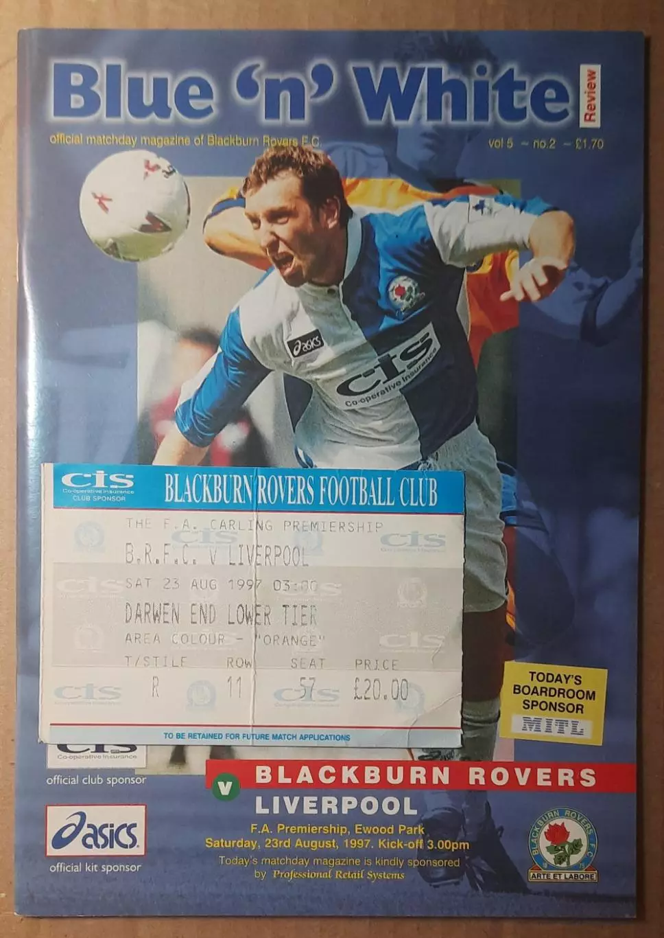 Блэкберн Роверс - Ливерпуль 23.08.1997