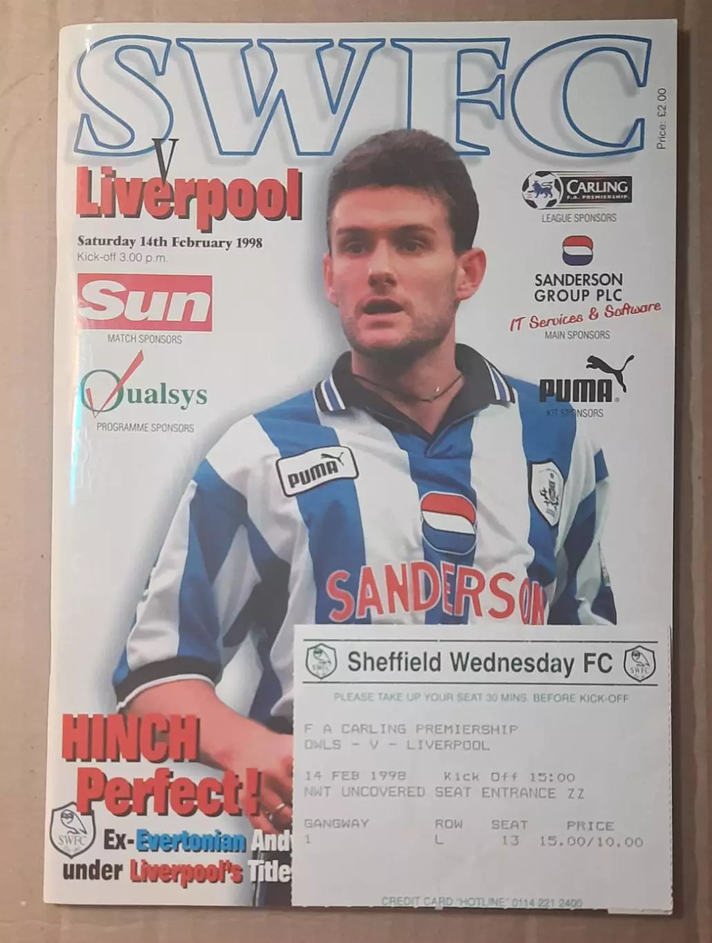 Шеффилд Уэнсдей - Ливерпуль 14.02.1998