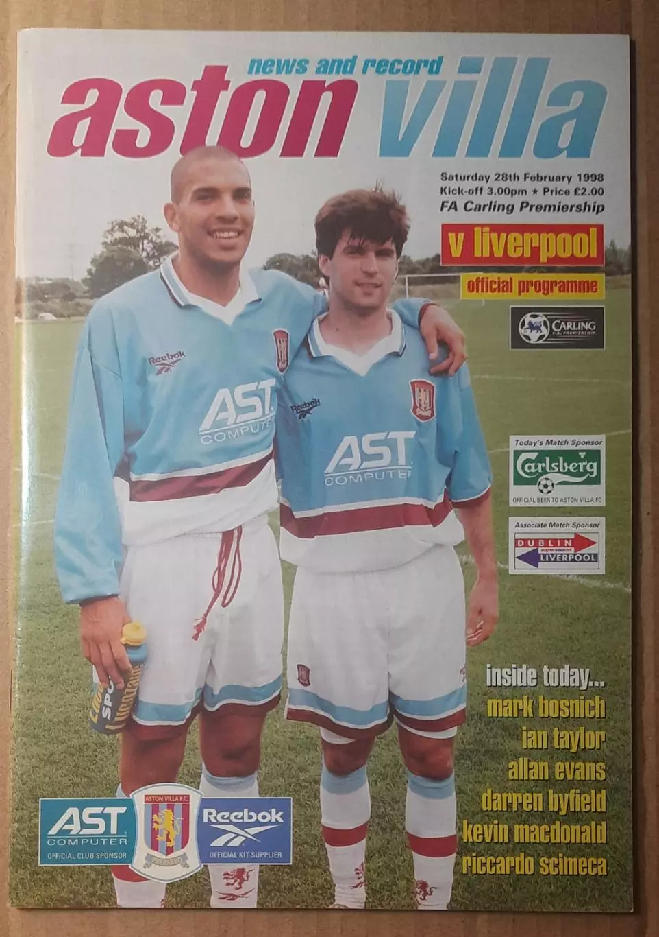 Астон Вилла - Ливерпуль 28.02.1998