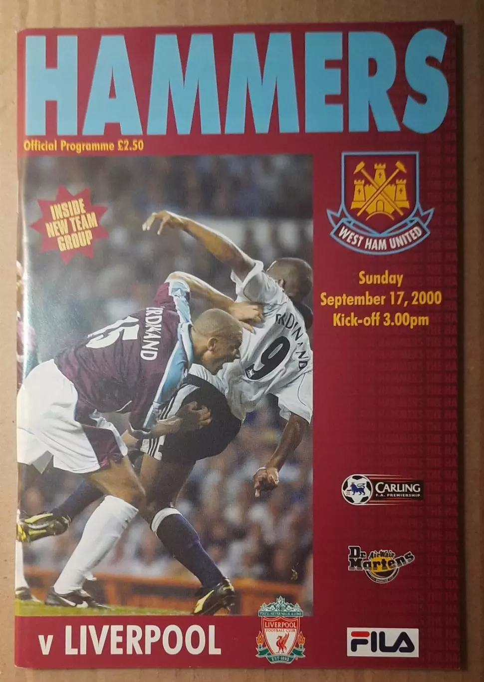 Вест Хэм Юнайтед - Ливерпуль 17.09.2000