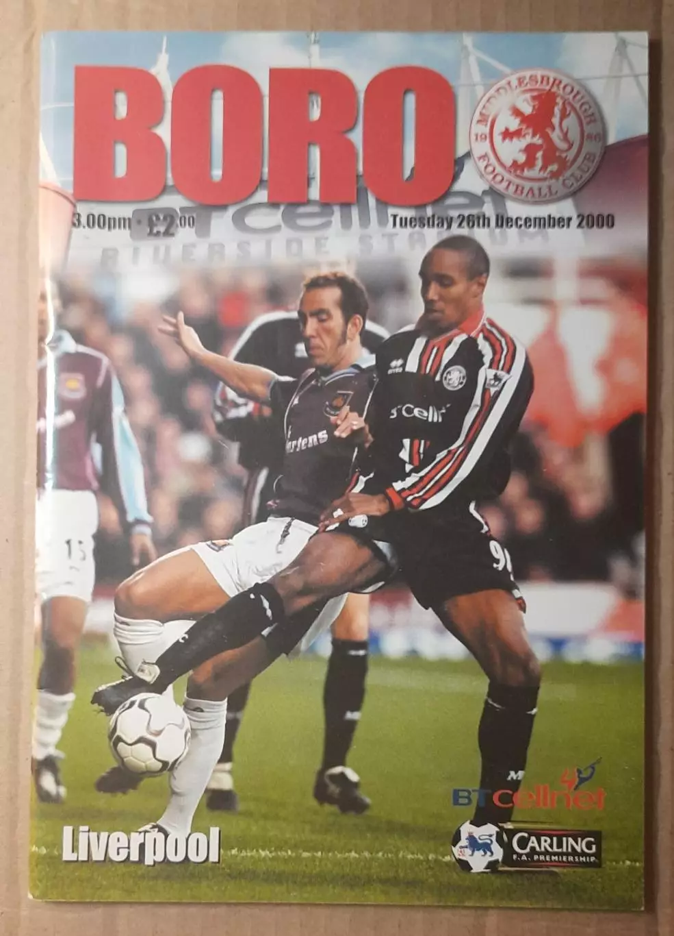 Мидлсбро - Ливерпуль 26.12.2000