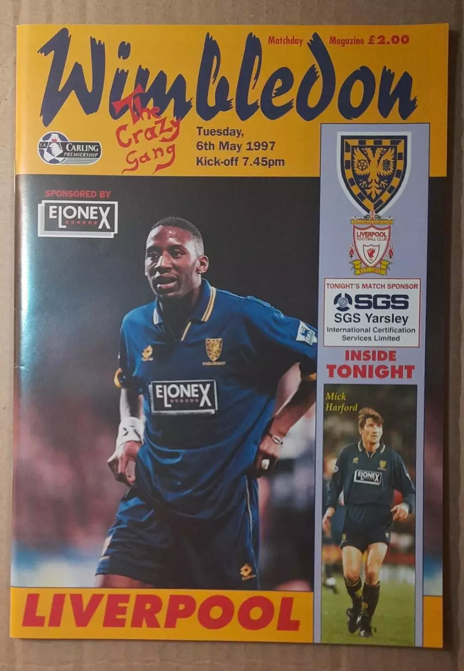 Уимблдон - Ливерпуль 06.05.1997