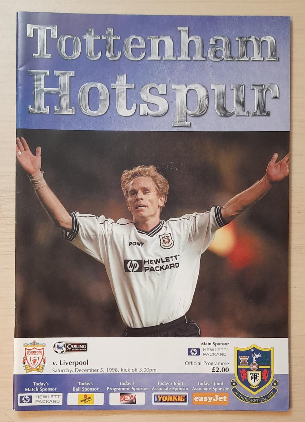 Тоттенхэм Хотспур - Ливерпуль 05.12.1998