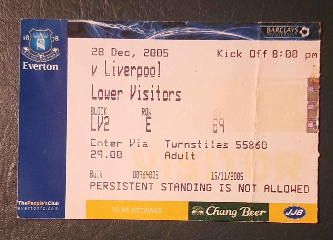 Эвертон - Ливерпуль 28.12.2005