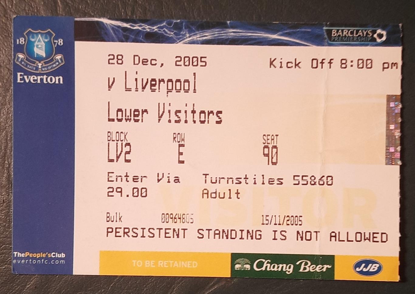 Эвертон - Ливерпуль 28.12.2005
