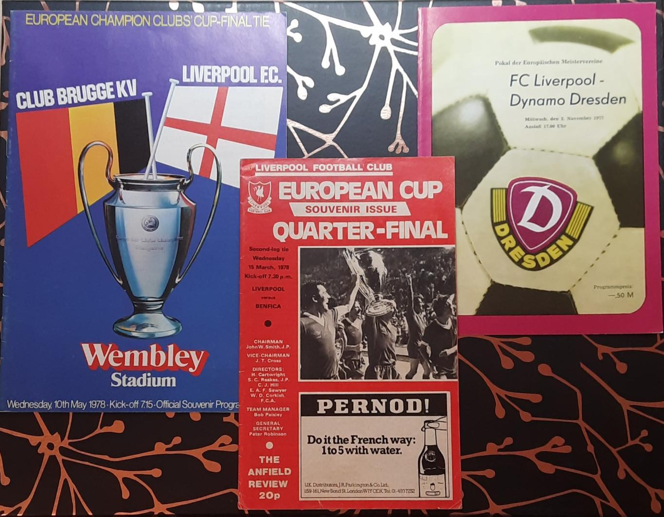 Продажа коллекции! 38 программ + 2 буклета ФК Ливерпуль сезона 1977/78