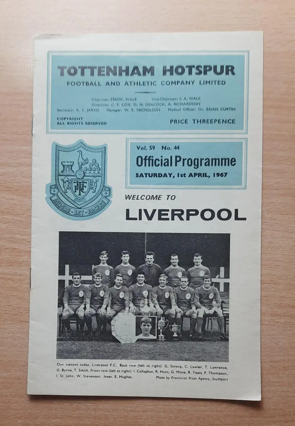 Тоттенхэм Хотспур - Ливерпуль 01.04.1967