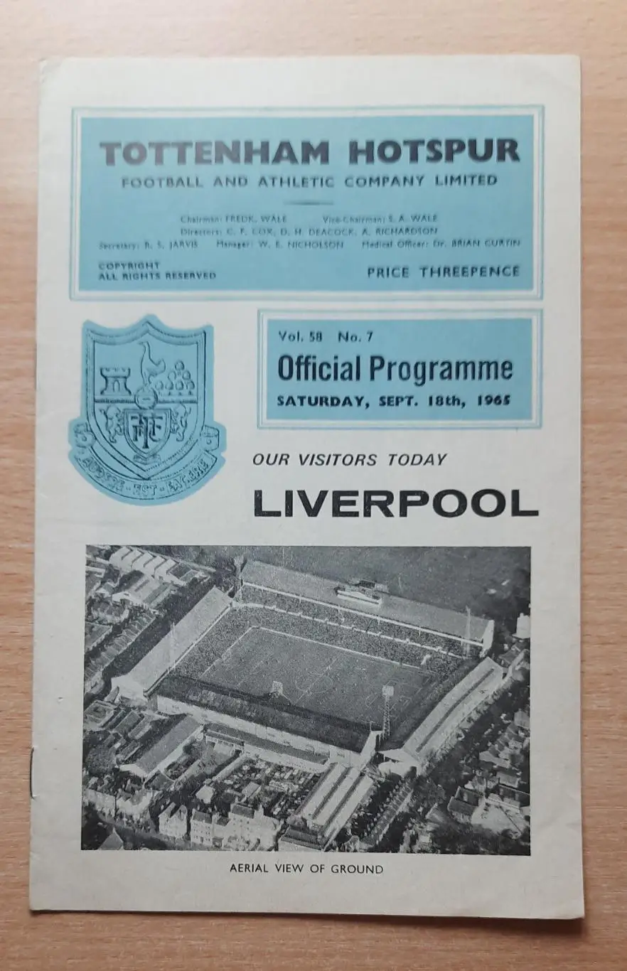 Тоттенхэм Хотспур - Ливерпуль 18.09.1965