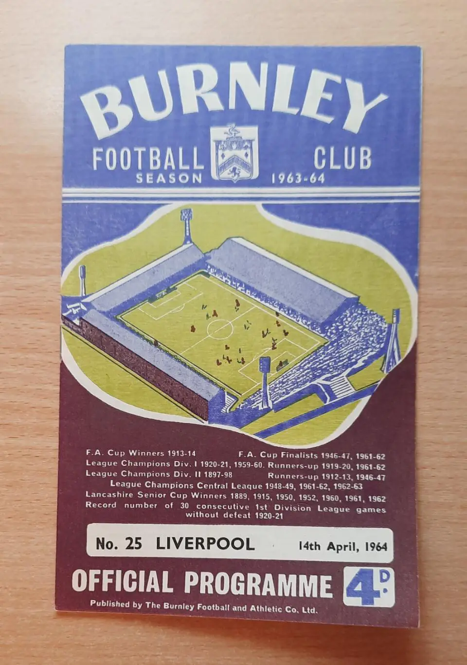 Бёрнли - Ливерпуль 14.04.1964