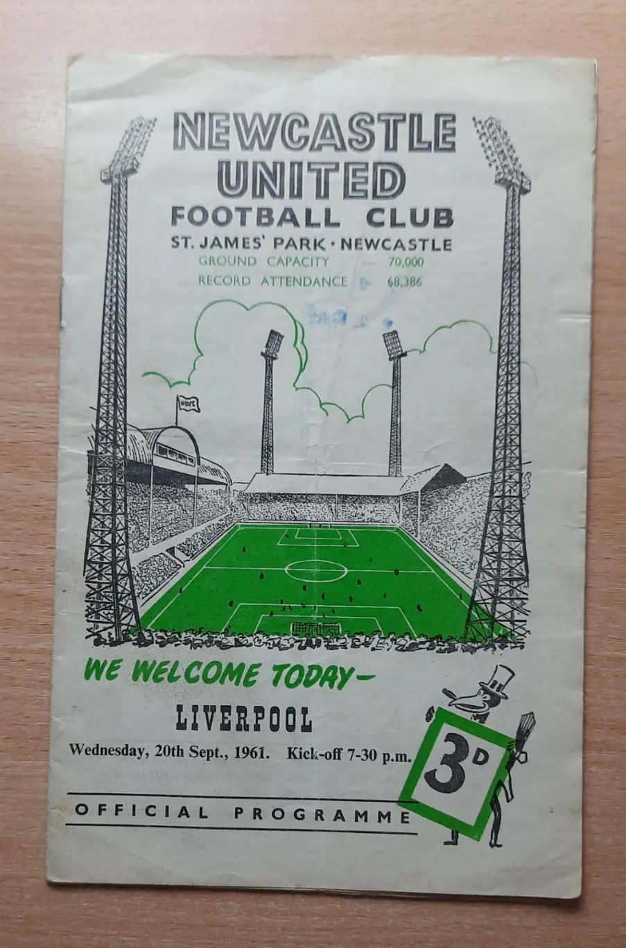 Ньюкасл Юнайтед - Ливерпуль 20.09.1961