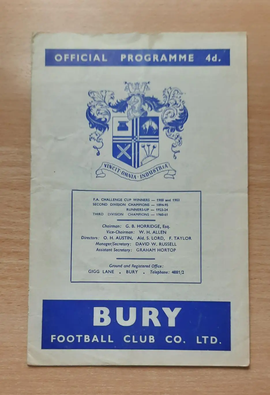 Бэри - Ливерпуль 10.02.1962