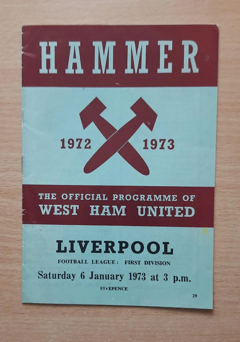 Вест Хэм Юнайтед - Ливерпуль 06.01.1973