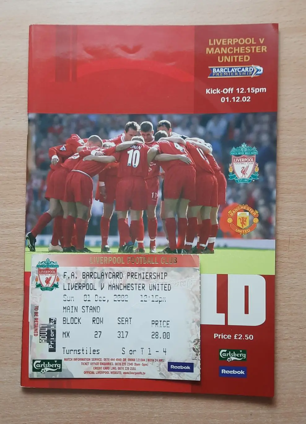 Ливерпуль - Манчестер Юнайтед 01.12.2002