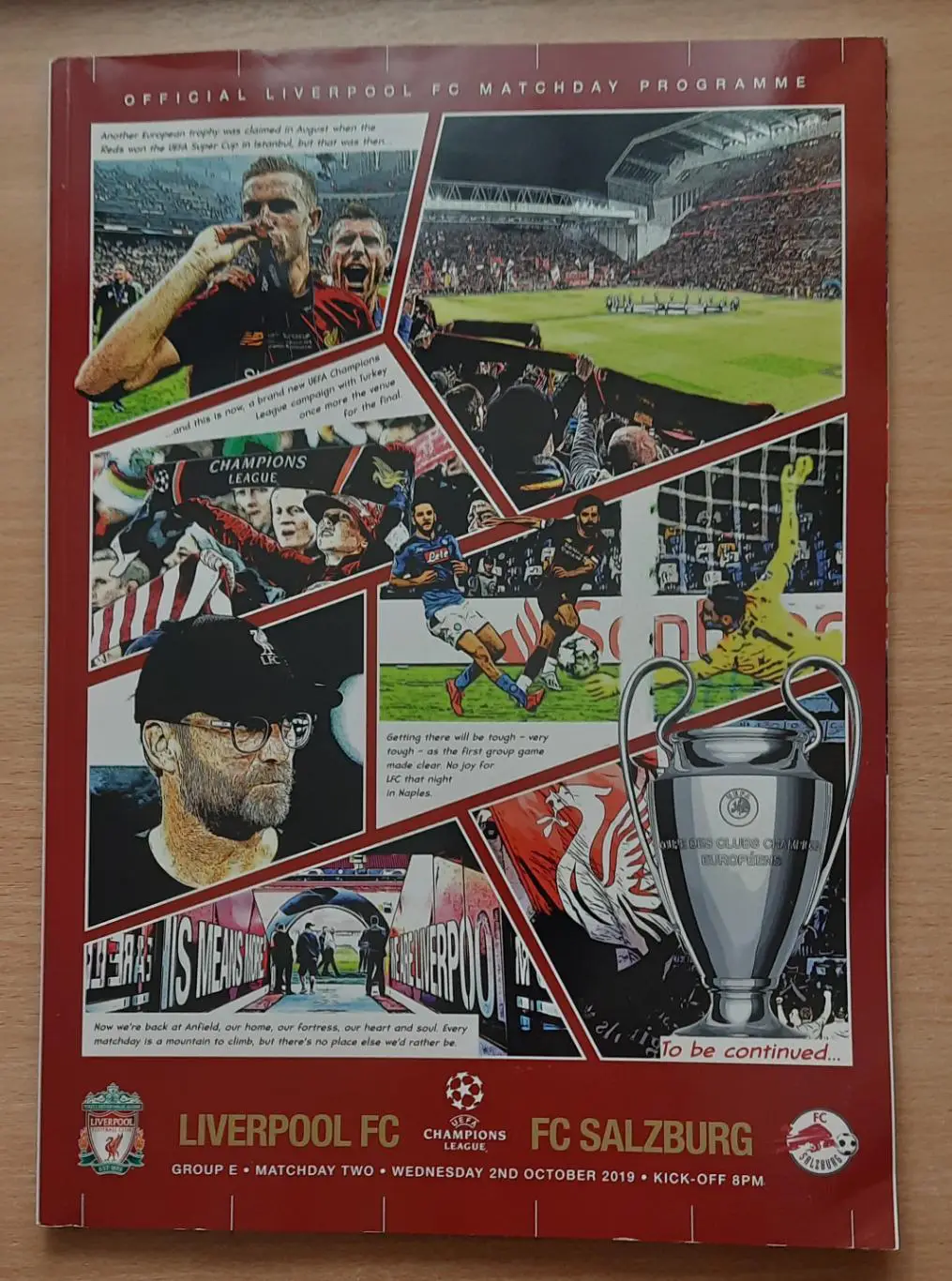 Ливерпуль - Зальцбург /Австрия/ 02.10.2019