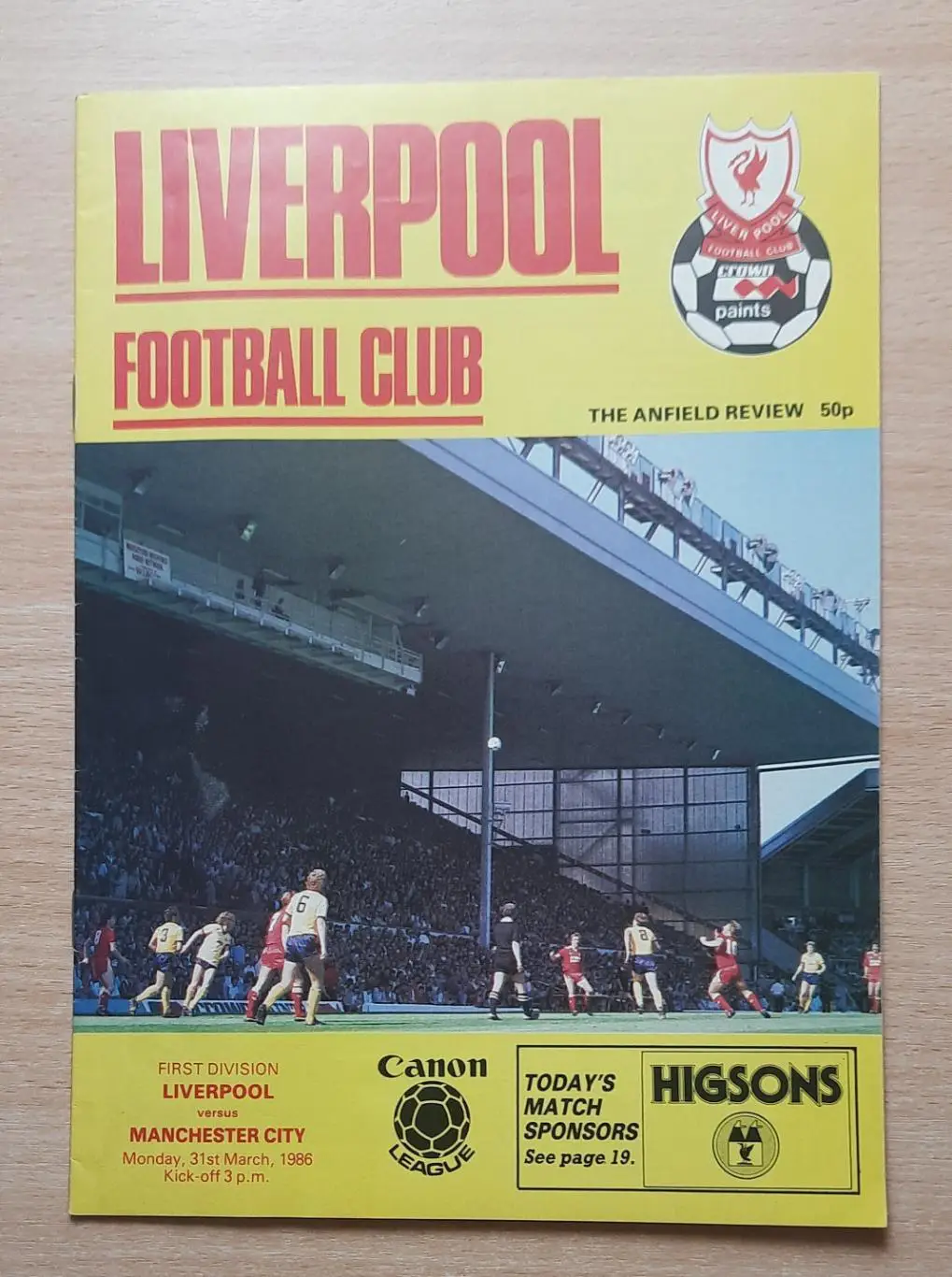 Ливерпуль - Манчестер Сити 31.03.1986