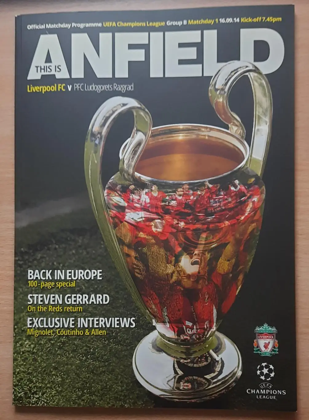 Ливерпуль - Лудогорец /Болгария/ 16.09.2014 Лига чемпионов