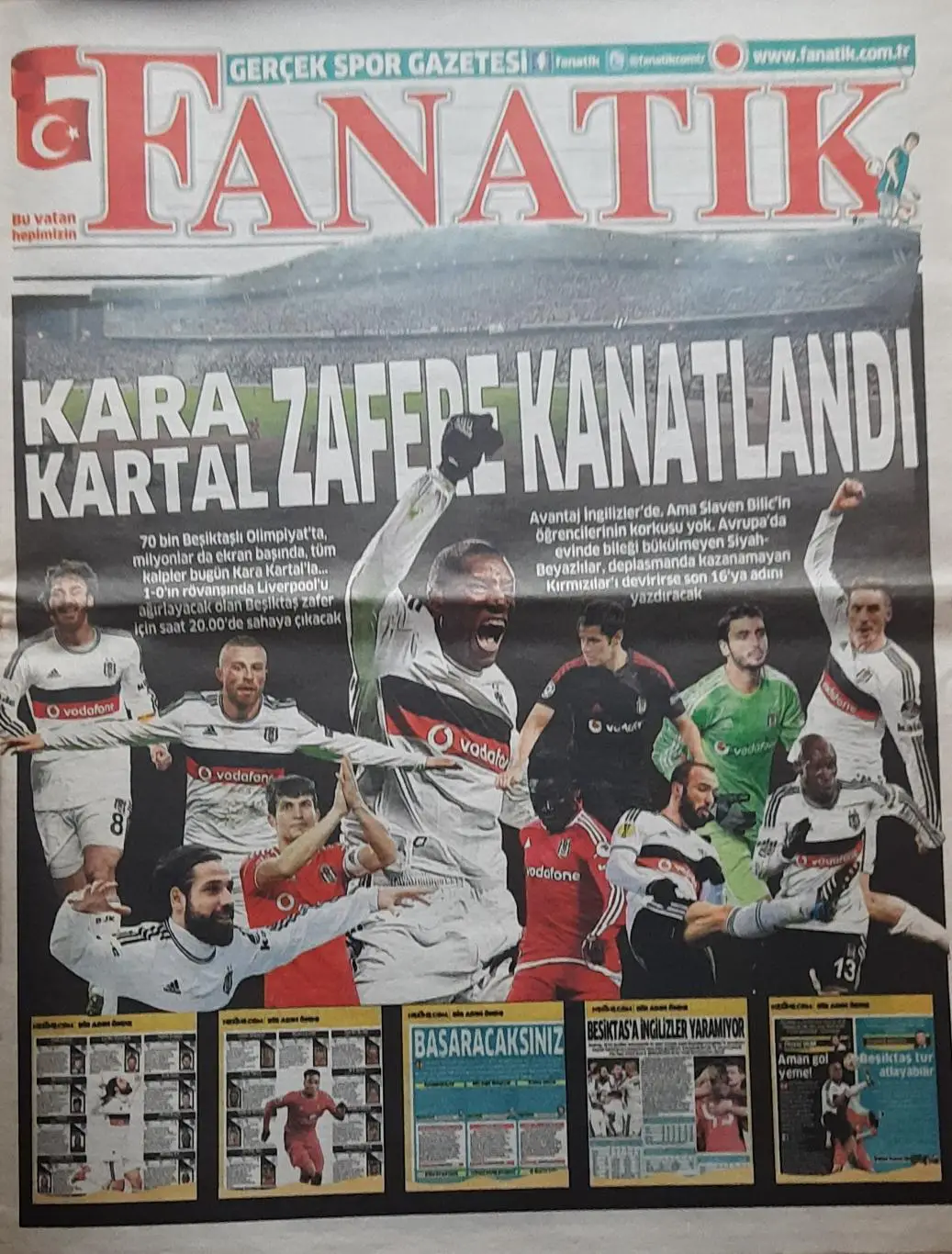 Бешикташ / Турция/ - Ливерпуль 26.02.2015 Лига Европы 2