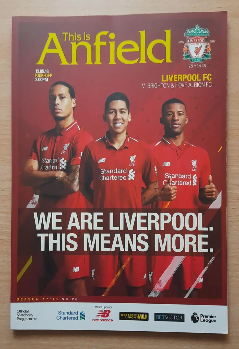 Ливерпуль - Брайтон энд Хоув Альбион 13.05.2018