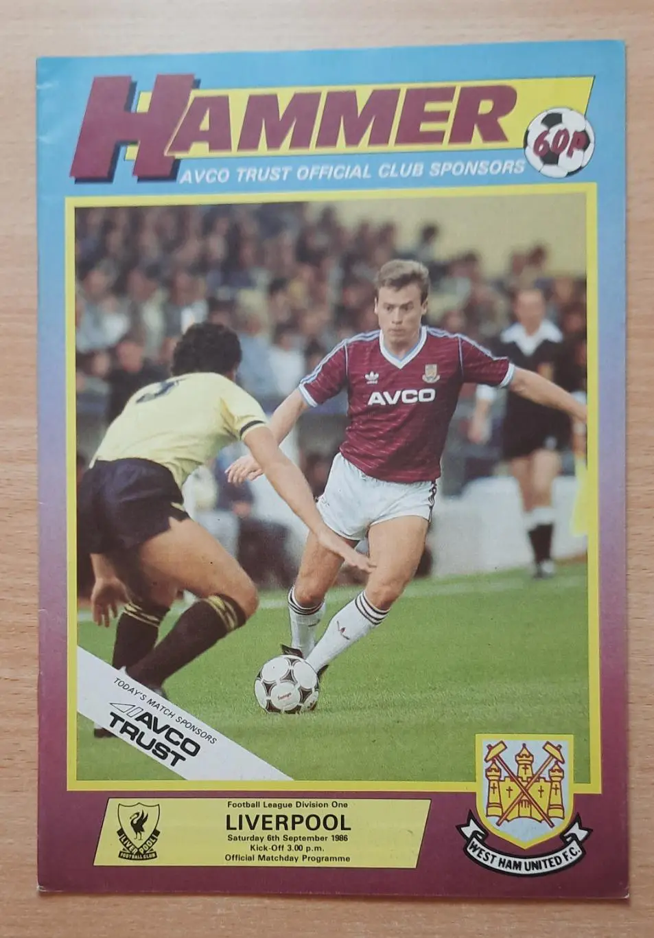 Вест Хэм Юнайтед - Ливерпуль 06.09.1986