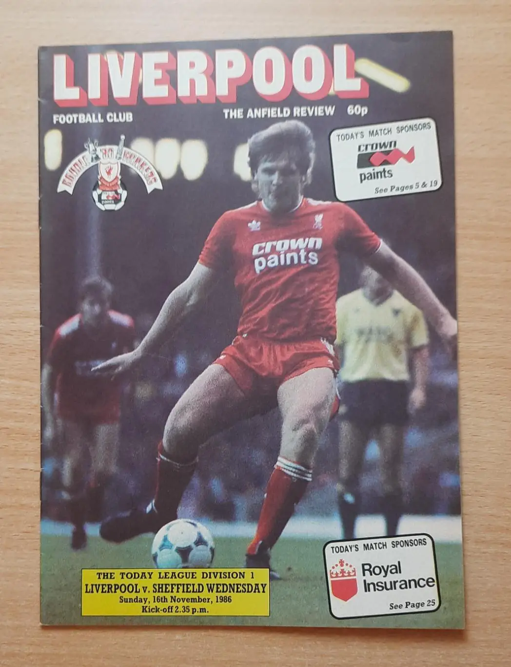Ливерпуль - Шеффилд Уэнсдей 16.11.1986