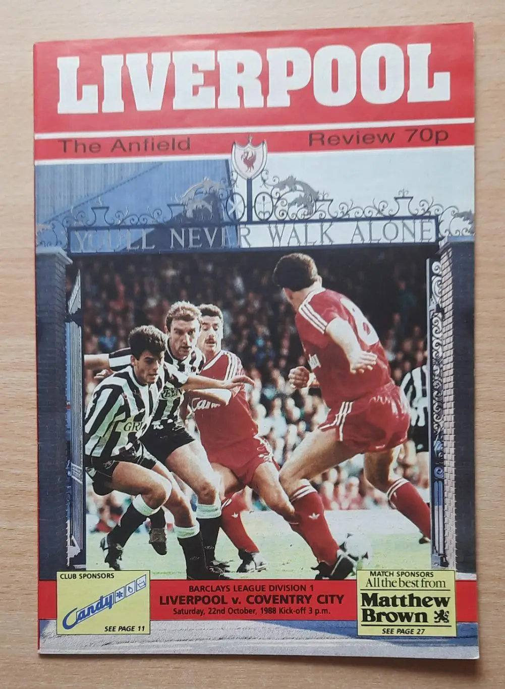 Ливерпуль - Ковентри Сити 22.10.1988