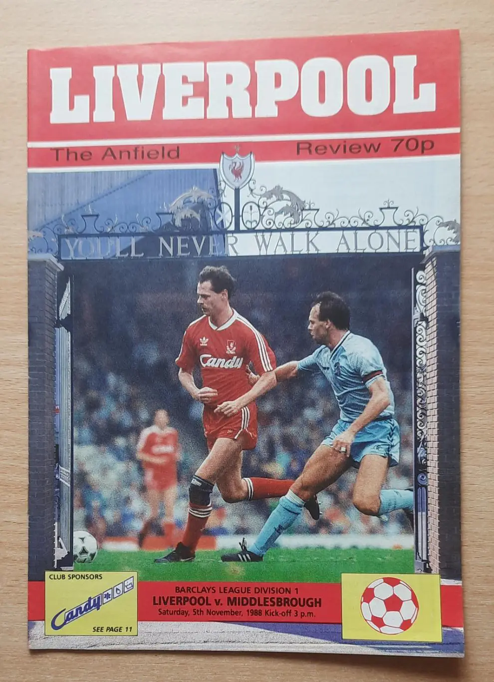 Ливерпуль - Мидлсбро 05.11.1988