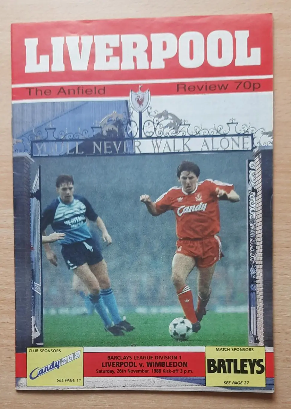 Ливерпуль - Уимблдон 26.11.1988