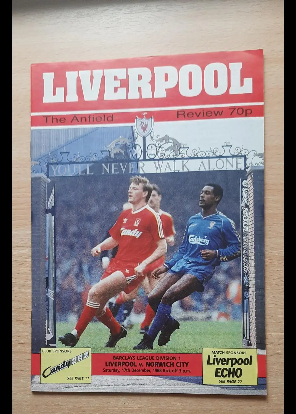 Ливерпуль - Норвич Сити 17.12.1988