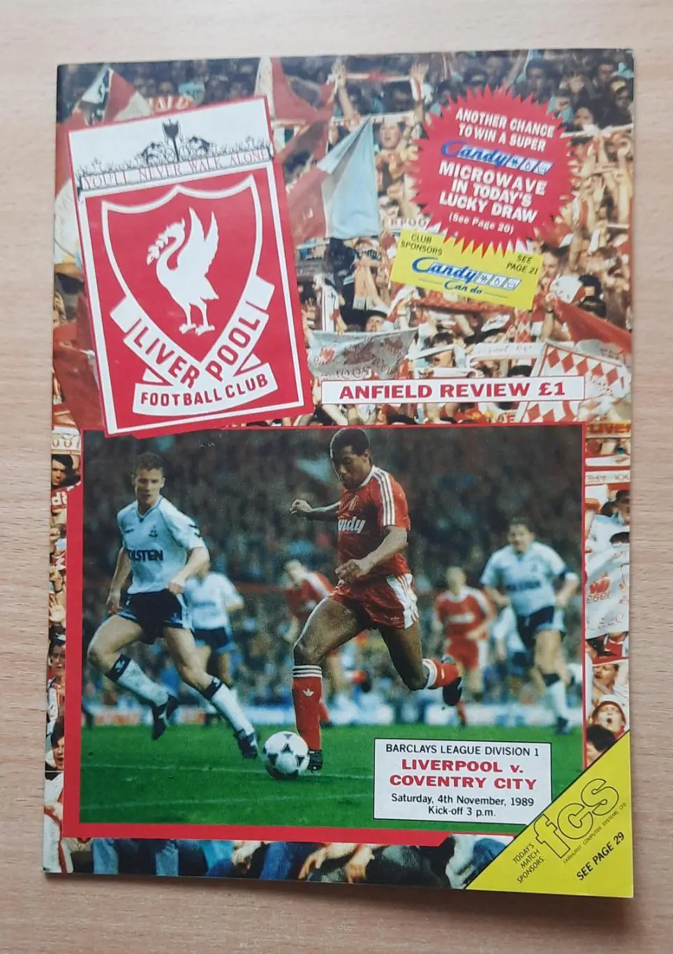 Ливерпуль - Ковентри Сити 04.11.1989