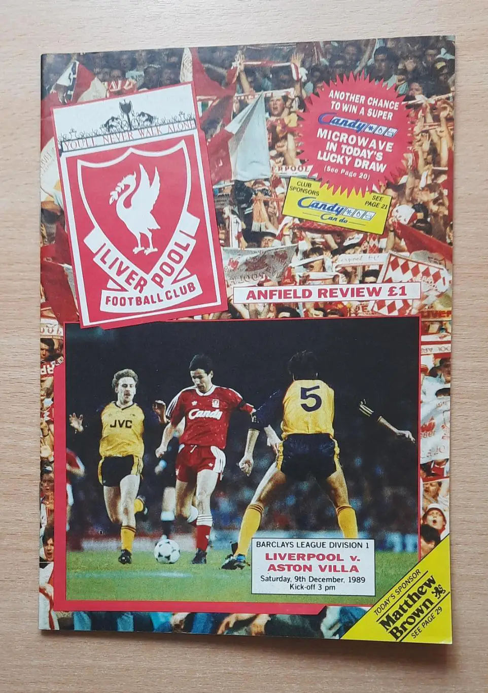 Ливерпуль - Астон Вилла 09.12.1989
