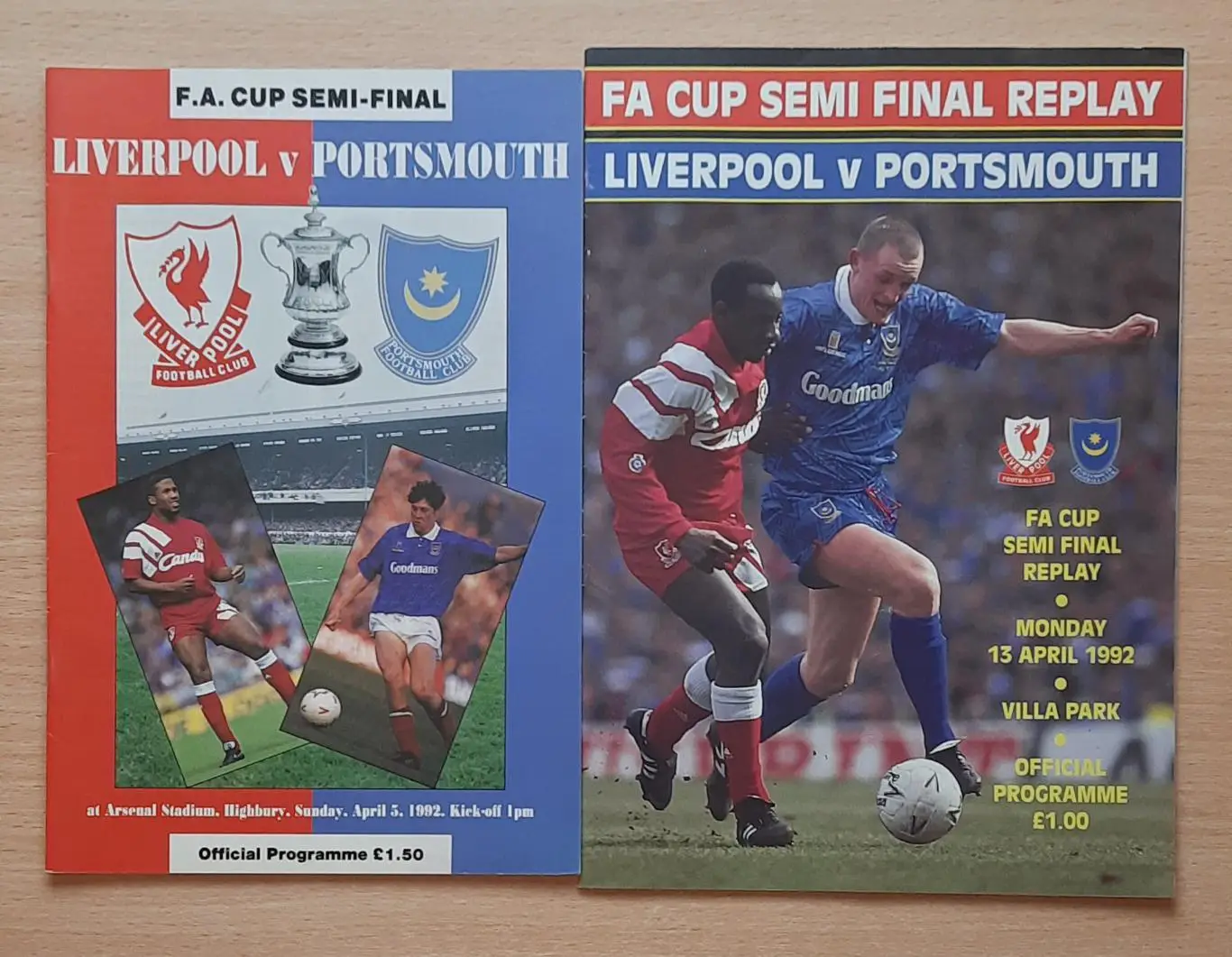 Ливерпуль - Портсмут 05.04, 13.04.1992