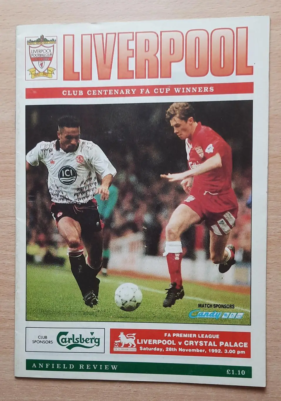 Ливерпуль - Кристал Пэлас 28.11.1992