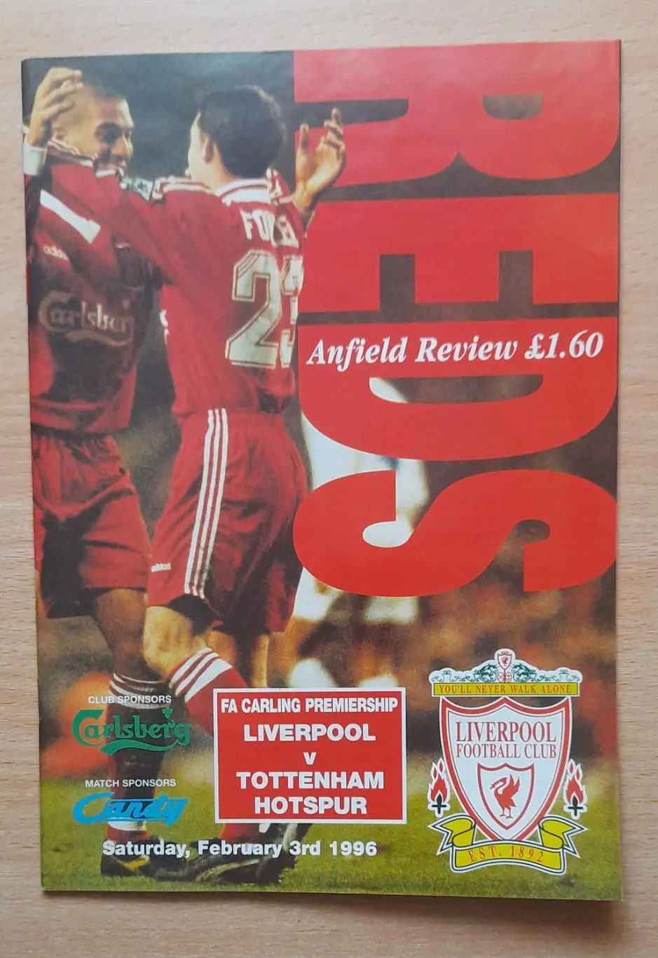 Ливерпуль - Тоттенхэм Хотспур 03.02.1996
